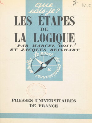 cover image of Les étapes de la logique